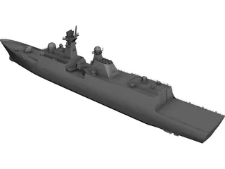 JIANGKAI Type 054A Frigate 3D Model