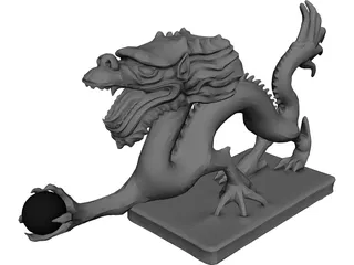 Chinese Dragon 3D Model 3D Preview