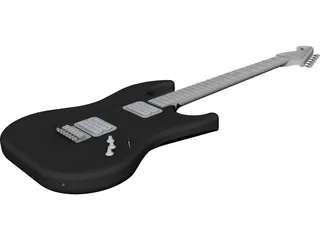 Fender Stratocaster CAD 3D Model