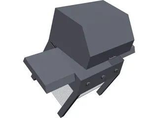 BBQ Grill CAD 3D Model