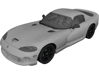 Dodge Viper GTS (1998) 3D Model
