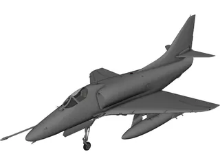 A-4 Skyhawk 3D Model