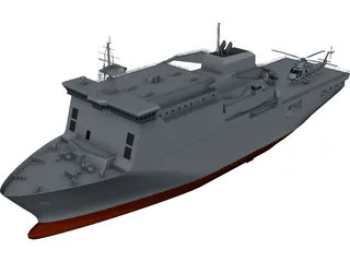 HMNZS Canterbury 3D Model