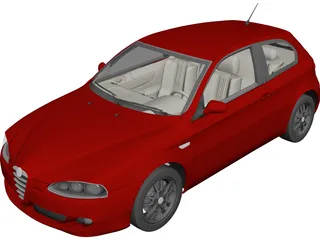 Alfa Romeo 147 3D Model 3D Preview