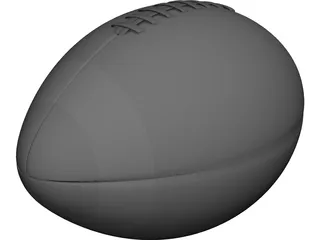 American Football Ball 3D Model