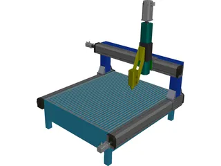 Milling Machine CAD 3D Model