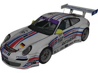 Porsche 911 997 GT3 RSR 3D Model