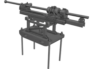 Rock Drilling Machine 3D Model 3D Preview