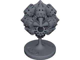 Mendell Brain Gear 3D Model