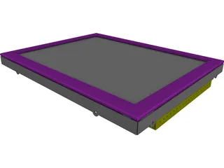 Monitor CAD 3D Model