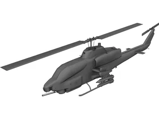 Bell AH-1 Cobra 3D Model