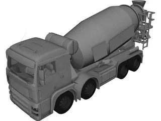 MAN TGA Beton Mixer 3D Model