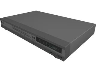 LG DVD Player 3D Model 3D Preview