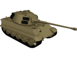 King Tiger CAD 3D Model