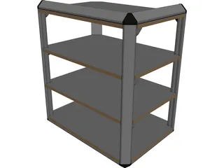 Stereo Rack 3D Model