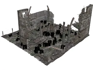 City Ruins 3D Model 3D Preview