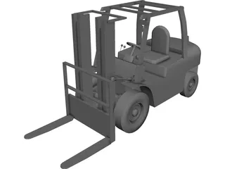 Forklift 54in CAD 3D Model