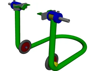 Motorcycle Jack CAD 3D Model