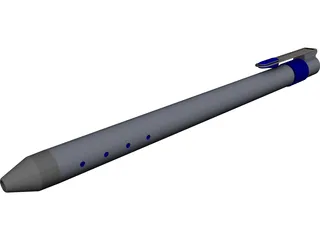 Luxury Retractable Pen CAD 3D Model