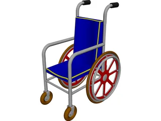 Wheelchair CAD 3D Model