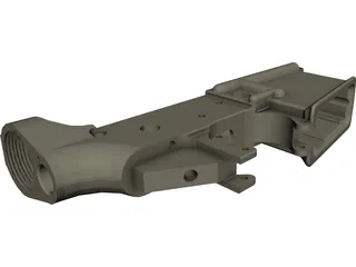 AR-15 Lower Receiver CAD 3D Model