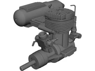 RC Engine OS FX 0.61 3D Model