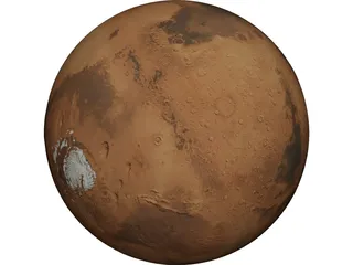 Planet Mars 3D Model