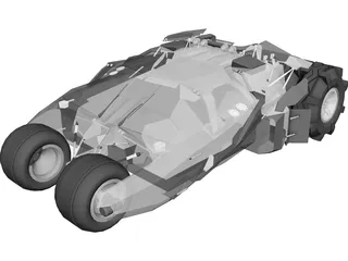 Batman Tumbler Car 3D Model