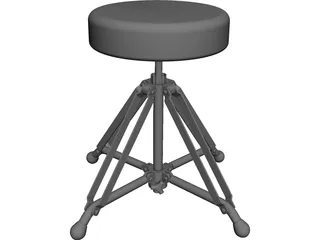 Drum Chair CAD 3D Model