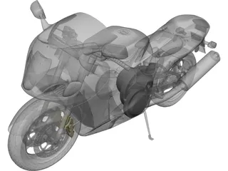 Suzuki Hayabusa 3D Model