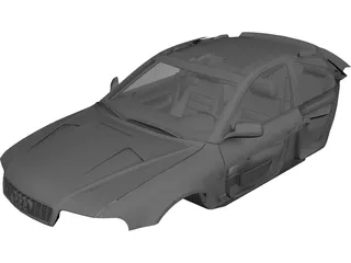 Interior Audi S4 (2000) 3D Model 3D Preview