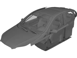 Interior Chevrolet Aveo (2008) 3D Model 3D Preview