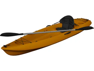 Kayak Canoe 3D Model