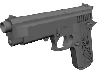 Beretta 9mm 3D Model