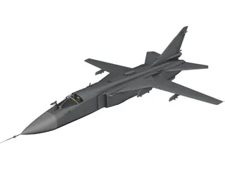 Sukhoi Su-24M Fencer 3D Model