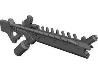 District 9 Assault Rifle CAD 3D Model