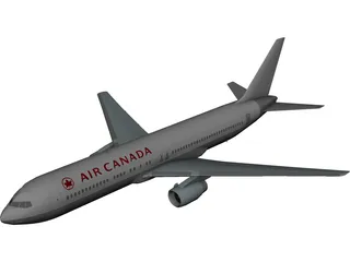 Boeing 767 Air Canada [+Interior] 3D Model