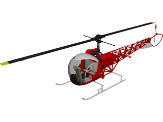 Helicopter 3D Model