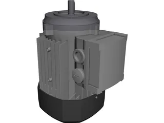 Motor GR63 0.12 0.25KW B14 CAD 3D Model