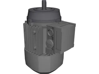MOTOR GR71 0.33 0.5CV B14 CAD 3D Model