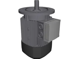 MOTOR GR90S 1.5CV CAD 3D Model