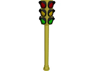 Traffic Light 3D Model