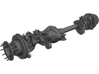 Front Axle F550 3D Model