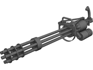 GAU-19 Machine gun CAD 3D Model