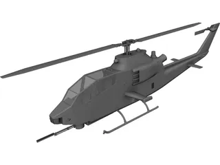 Bell AH-1 Cobra 3D Model