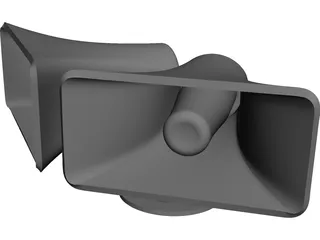 Loudhailer Horn Type 3D Model