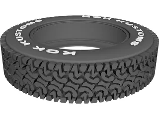 Tire KCK 35 Inch A/T CAD 3D Model