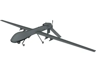 General Atomics MQ-1C Sky Warrior UAV 3D Model
