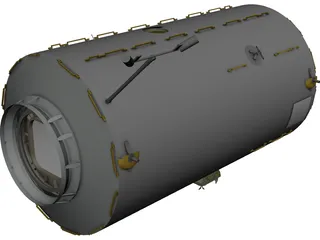 ISS Lab Module 3D Model 3D Preview