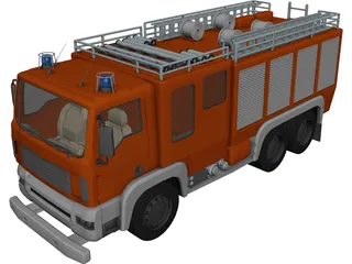 MAN Firetruck 3D Model